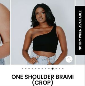 The Klassy Network One Shoulder Mint Brami Top
